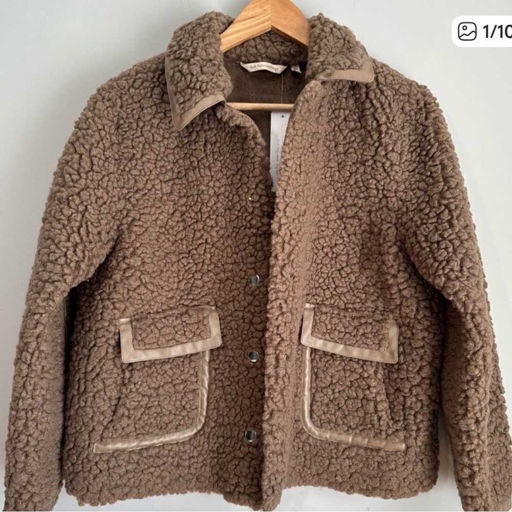 Soft Surroundings Brown Utility Jacket